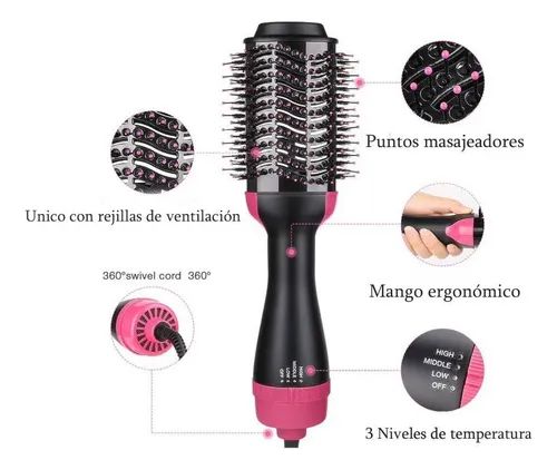 Cepillo Secador 5250 – Peinado Rápido y Brillo Profesional