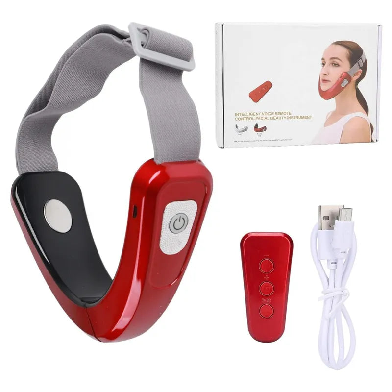 Masajeador Eléctrico Facial | Reafirmante y Reductor de Papada con Tecnología LED